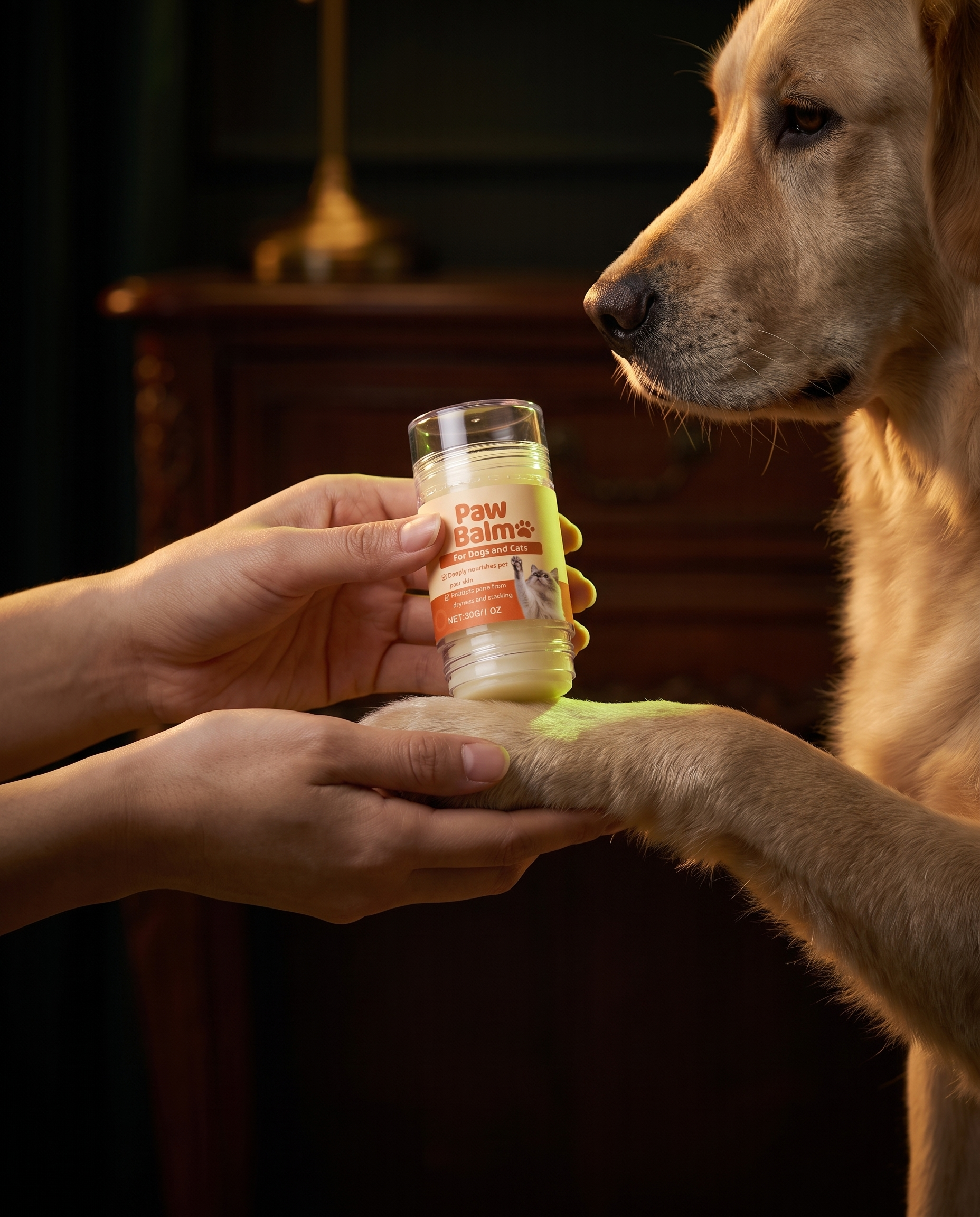 PawBalm – Anwendung an der Hundepfote
