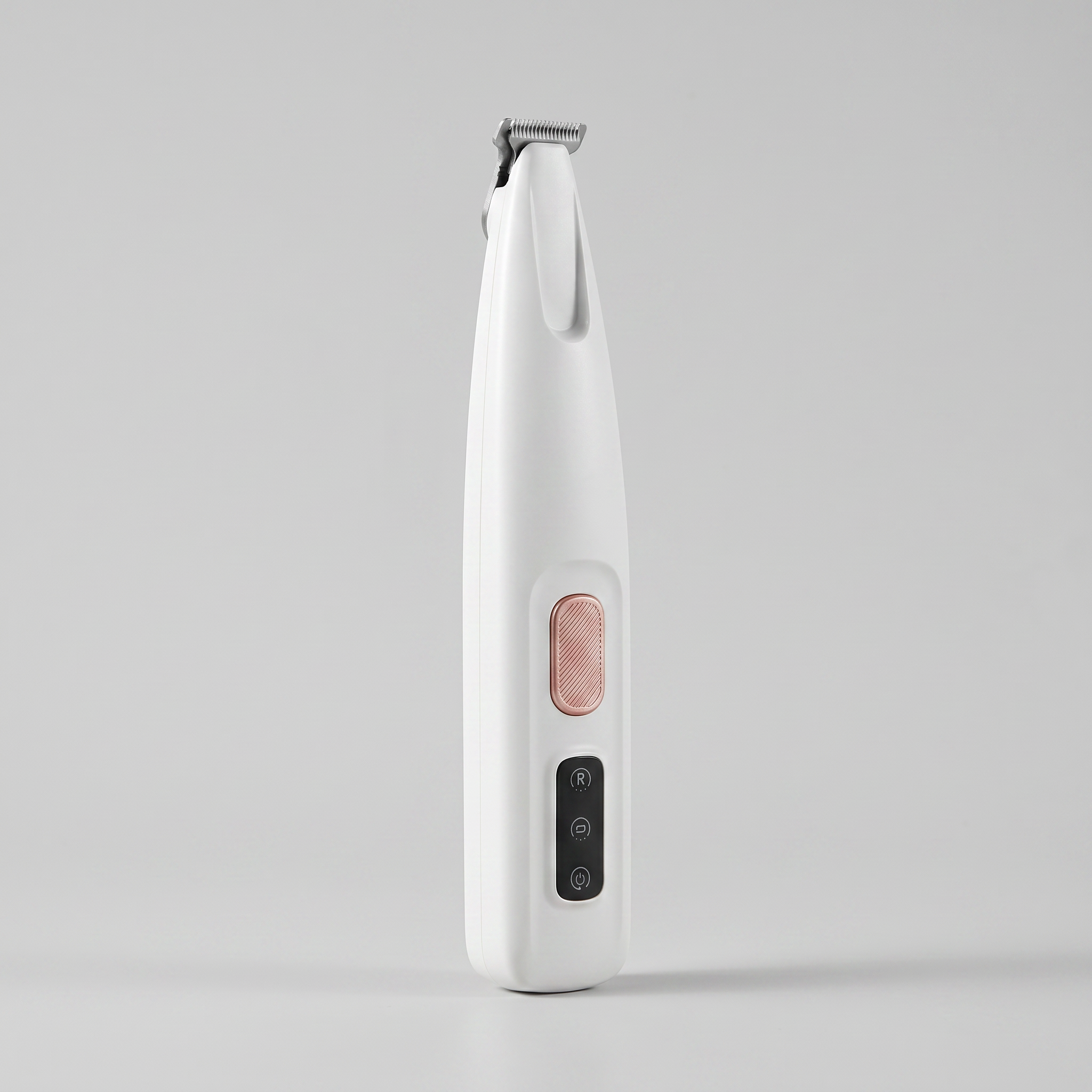 PawTrim Nova Detailansicht – Keramikklinge, Bedienpanel und ergonomisches Gehäuse